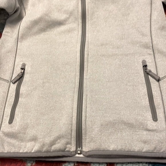 Patagonia Tech Fleece Hoody Birch White Women’s Medium Pockets Logo Full Zip - Picture 11 of 13